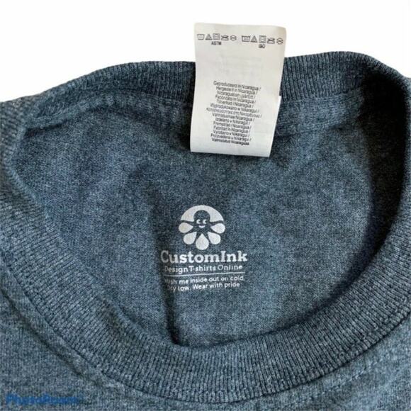 Run Now Beer Later Marathan Tee Gray Size Medium - Picture 3 of 5